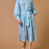 Dresses Thierry Colson | Yvonne Knee Dress - Mughal Blockprint Multico Blue