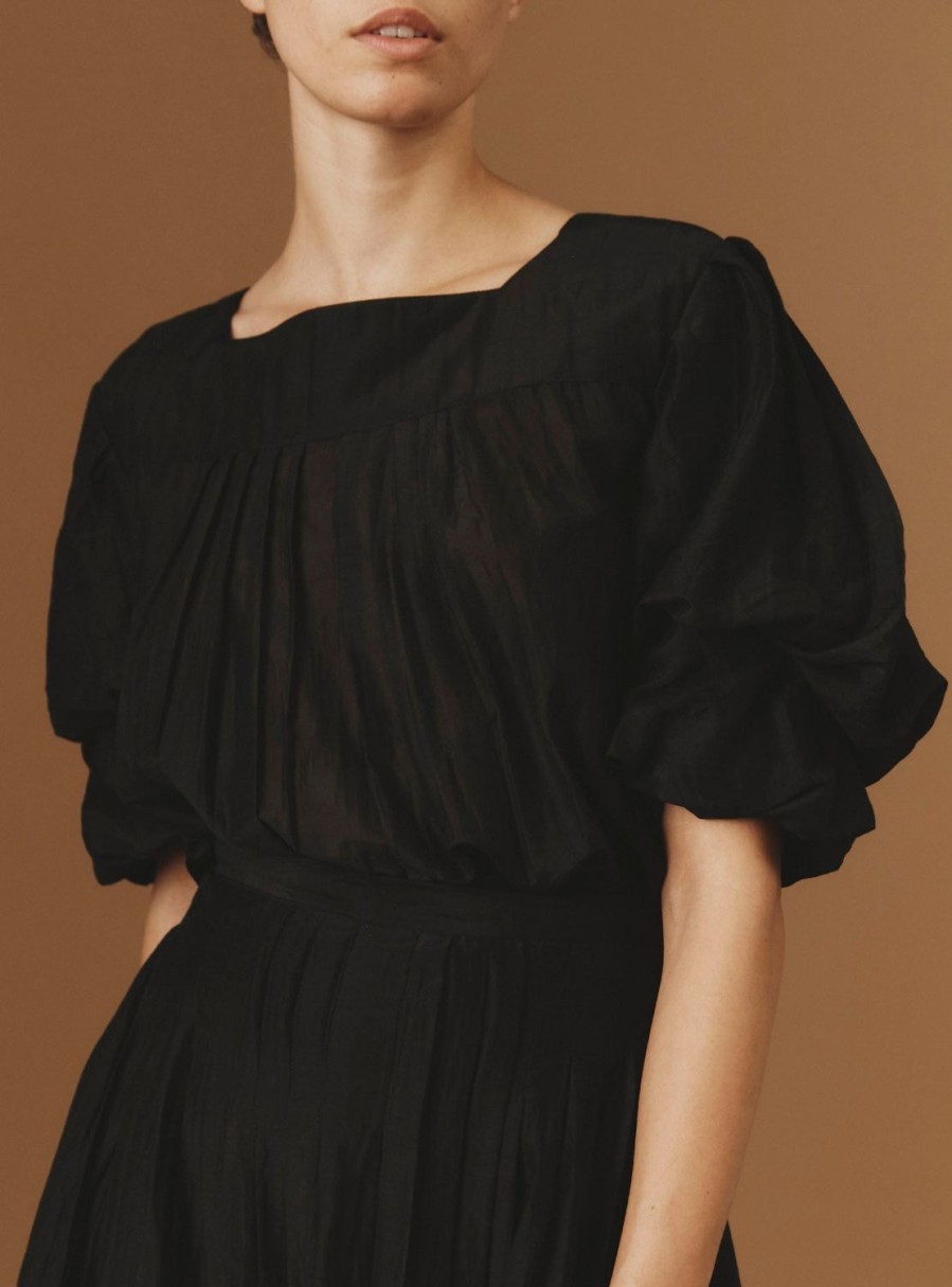 Tops Thierry Colson | Scarlett Blouse - Boutis Black