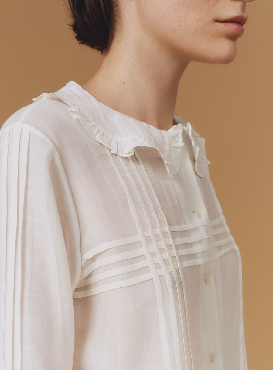 Tops Thierry Colson | Zulaika Blouse - Boutis Off White