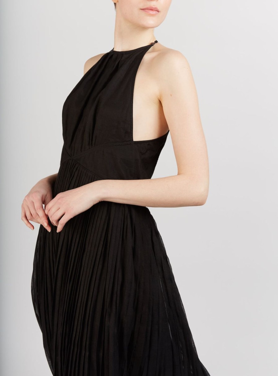 Dresses Thierry Colson | Vanessa Chanderi Dress Black