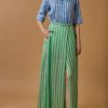 Skirts Thierry Colson | Silvana Skirt - Bouboulina Stripes - Emerald