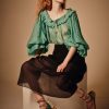 Tops Thierry Colson | Roussia Blouse Veridian Green