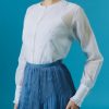 Tops Thierry Colson | Zaurak Shirt - Chanderi Applique White