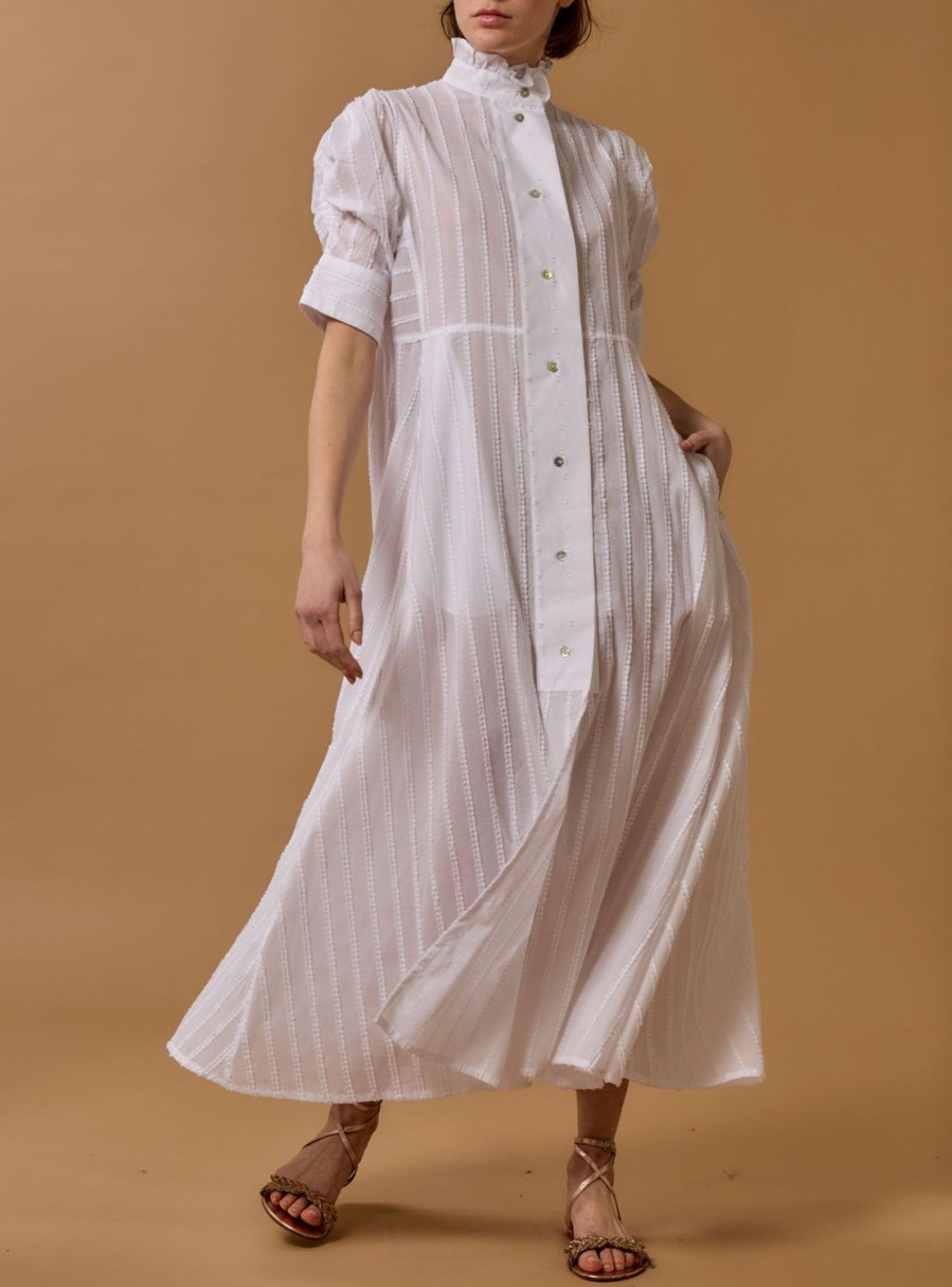 Dresses Thierry Colson | Venetia Dress - Plumetis White