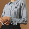 Tops Thierry Colson | Zulaika Blouse - Boutis Blue / Grey