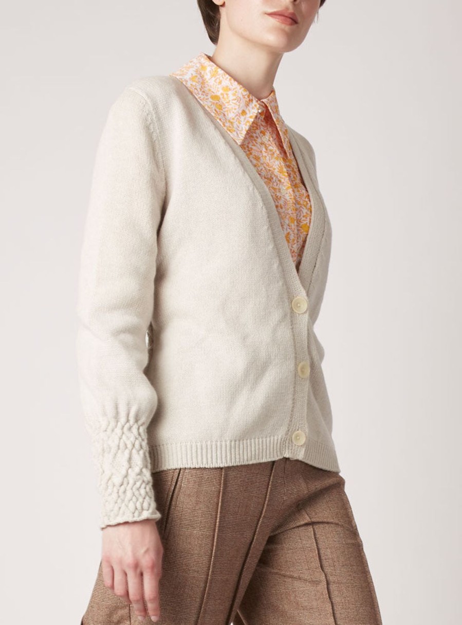 Tops Thierry Colson | Ysabel Cardigan - Wb X Tc Alabaster