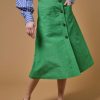 Skirts Thierry Colson | Yardley Skirt - The Gentle Gardener Grass Lining Bubblegum