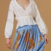 Tops Thierry Colson | Zoran Blouse - Optical Pleats - Off White