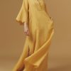 Dresses Thierry Colson | Rachel Kaftan Long - Barocco Scallops Sunflower