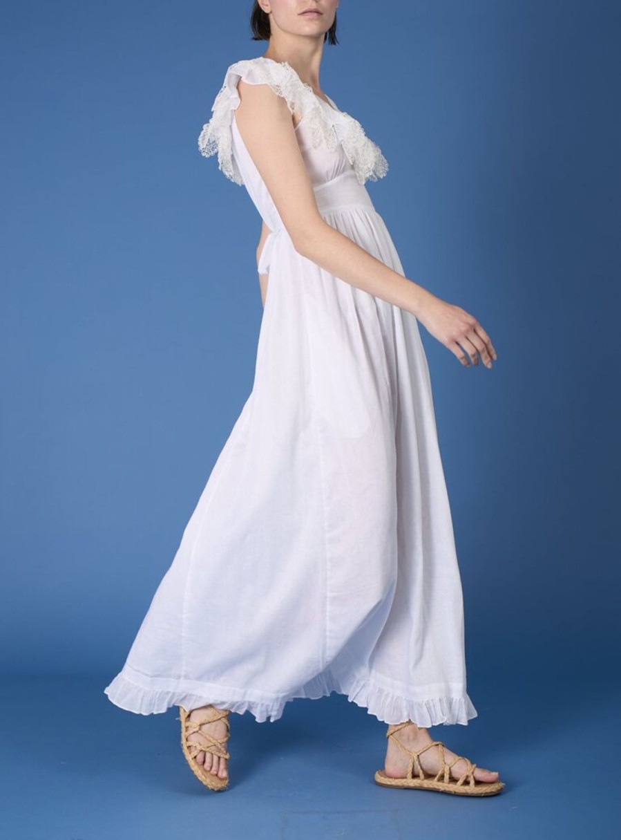 Dresses Thierry Colson | Milos - Cotton Voile Dress White