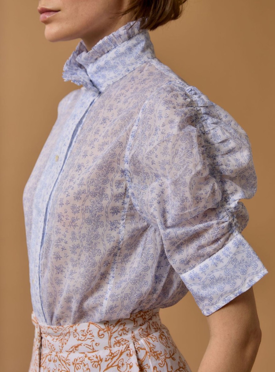 Tops Thierry Colson | Vita Blouse - Evora Print Baby Lavender