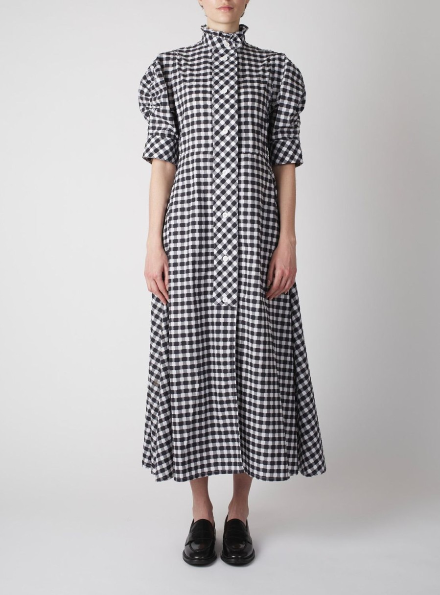 Dresses Thierry Colson | Venetia Dress - Vichy Black & White