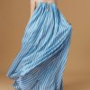 Dresses Thierry Colson | Zenobia Long Dress - Bouboulina Stripes Sapphire / Brandy