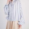 Tops Thierry Colson | Slava Blouse - Stripes Ottoman Blue Sky & Navy