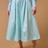 Skirts Thierry Colson | Wynona Skirt - Mughal Blockprint Turquoise