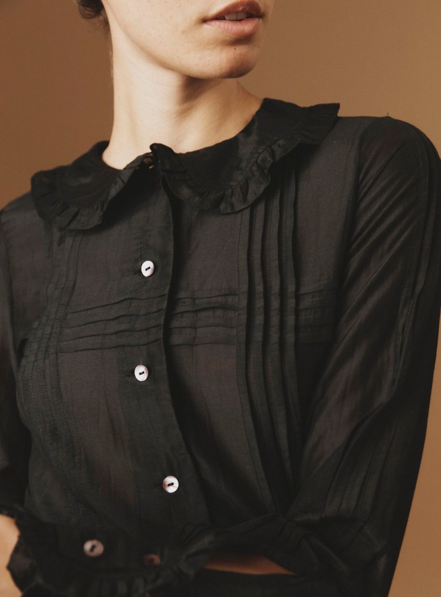 Tops Thierry Colson | Zulaika Blouse - Boutis Black