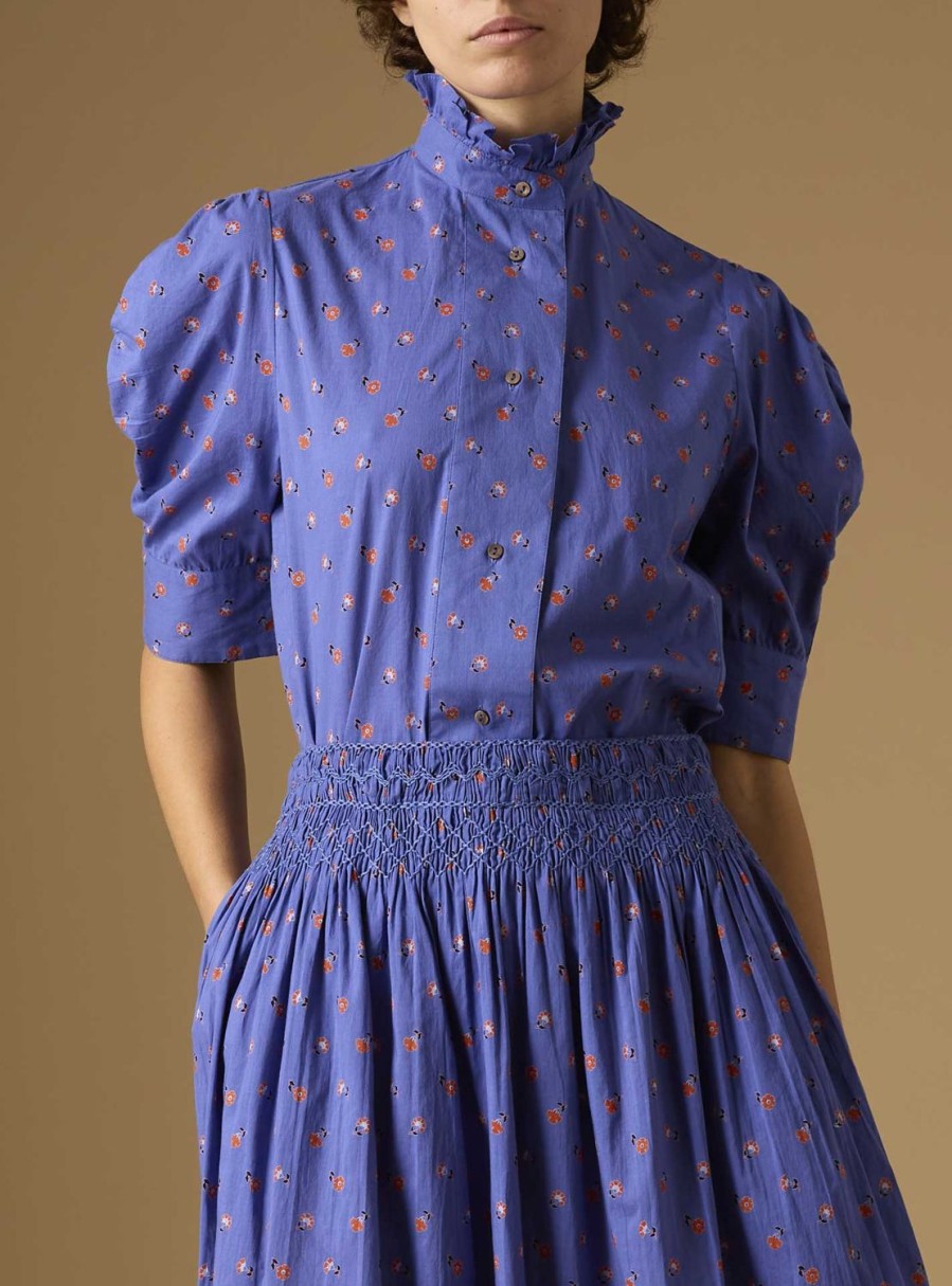 Tops Thierry Colson | Vita Blouse - Carnation Print Blue