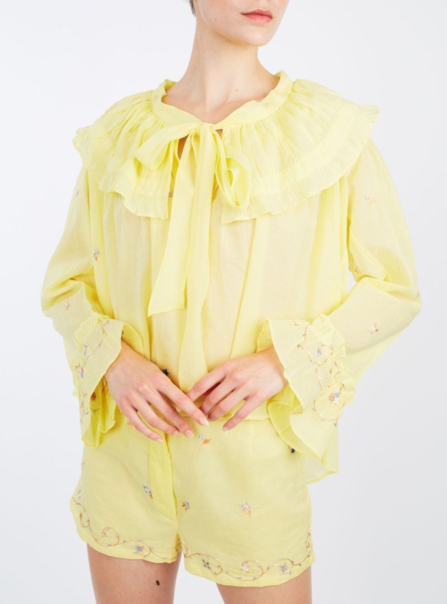 Tops Thierry Colson | Dauphine - Blouse Sweet Lemon