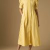 Dresses Thierry Colson | Venetia Dress - Downing Poplin Yellow