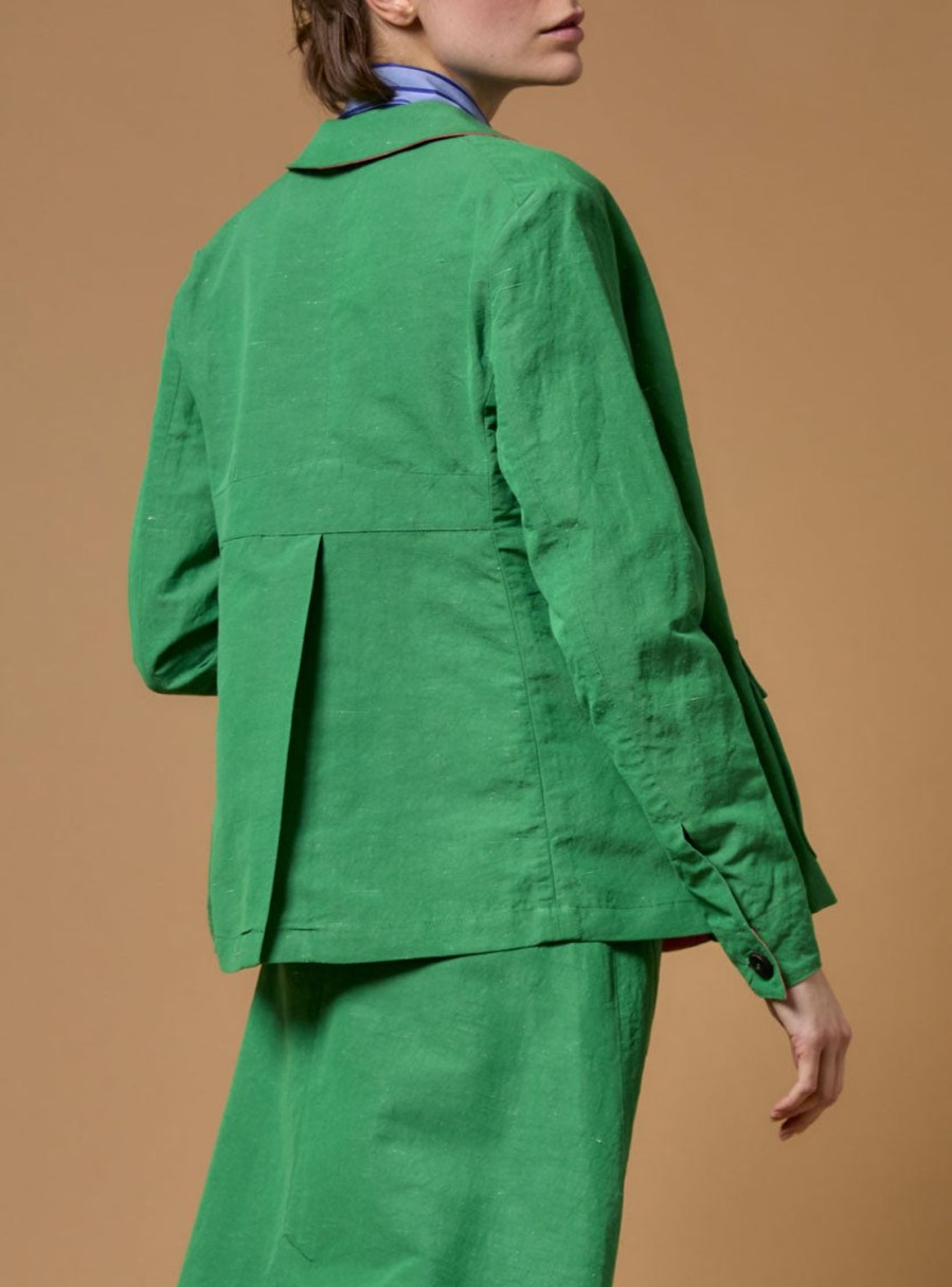 Tops Thierry Colson | Khan Jacket - The Gentle Gardener Grass Lining Bubblegum