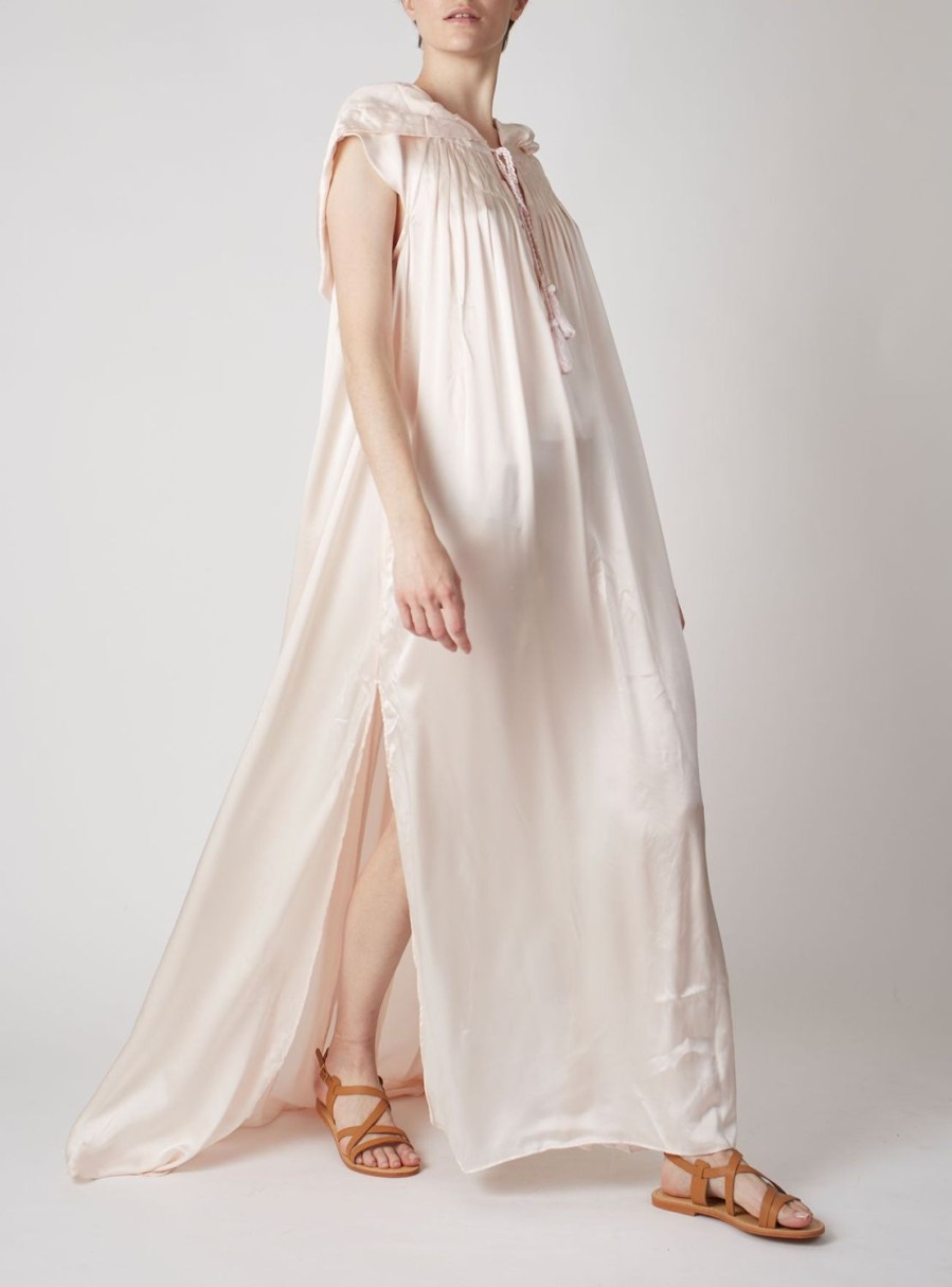 Dresses Thierry Colson | Eden Kaftan - Silk Pink