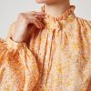 Tops Thierry Colson | Slava Blouse - Floral Jaal - Monochrome Mango Monochrome Orange