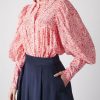 Tops Thierry Colson | Wallis Floral Jaal Blouse Raspberry