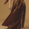 Skirts Thierry Colson | Silvana Skirt Long - Silk Copper