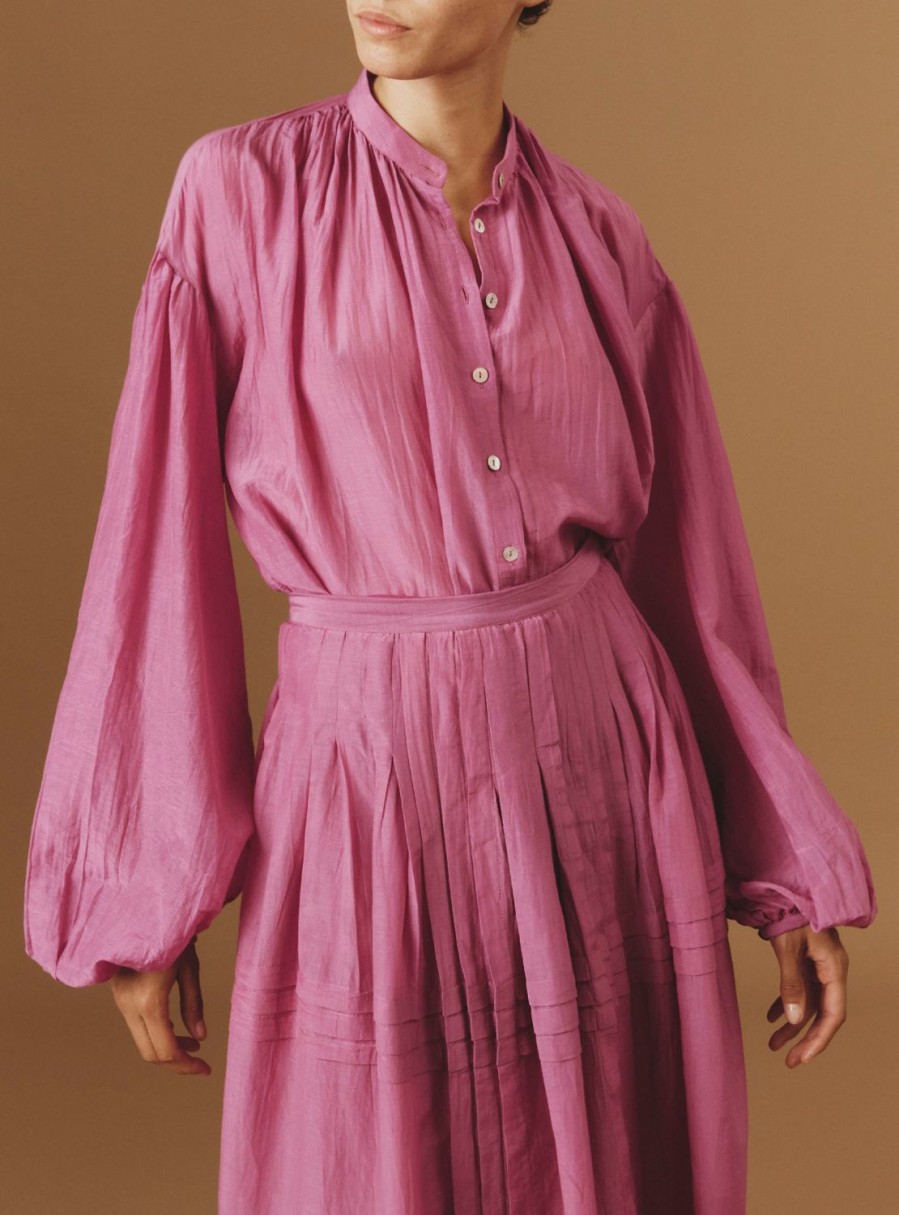 Tops Thierry Colson | Slava Blouse - Boutis Magenta