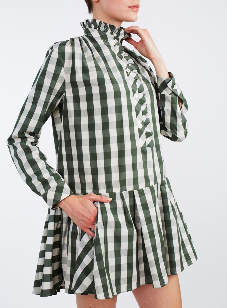 Dresses Thierry Colson | Lizbeth Mini Dress Green & White