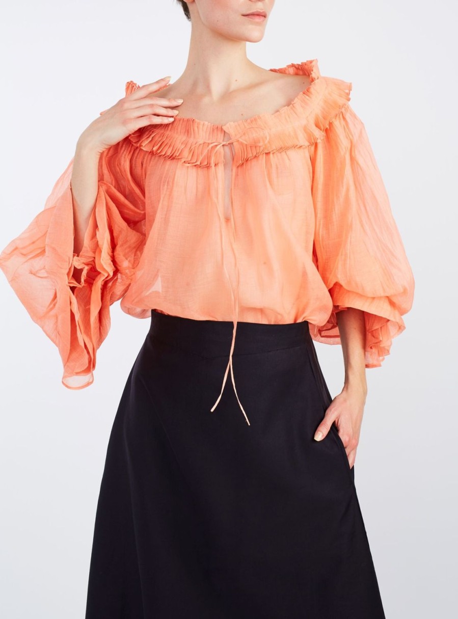 Tops Thierry Colson | Roussia Blouse Coral