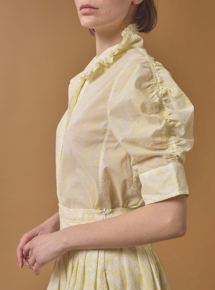 Tops Thierry Colson | Vita Blouse - Evora Print Lemon