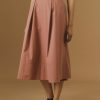 Skirts Thierry Colson | Wynona Skirt - Plain Poplin Rosewood