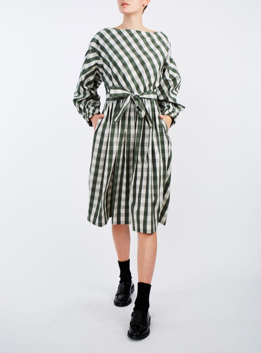 Dresses Thierry Colson | Jane Dress Green & White