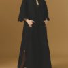 Dresses Thierry Colson | Rachel Long Kaftan - Barocco Scallops Black