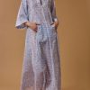 Dresses Thierry Colson | Rachel Long Kaftan - Evora Print Baby Lavender