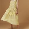 Dresses Thierry Colson | Zafiria Dress - Optical Pleats Lemon