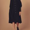 Dresses Thierry Colson | Wendy Dress - Plain Corduroy Black