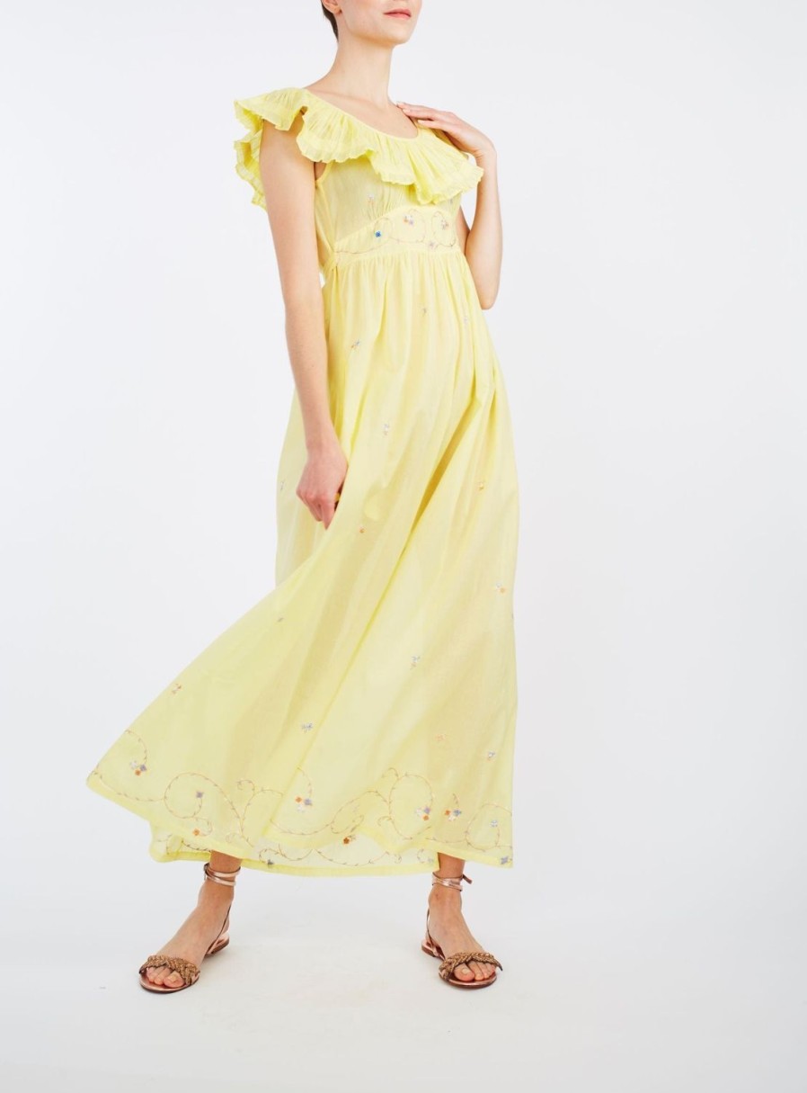 Dresses Thierry Colson | Milos - Long Dress Sweet Lemon