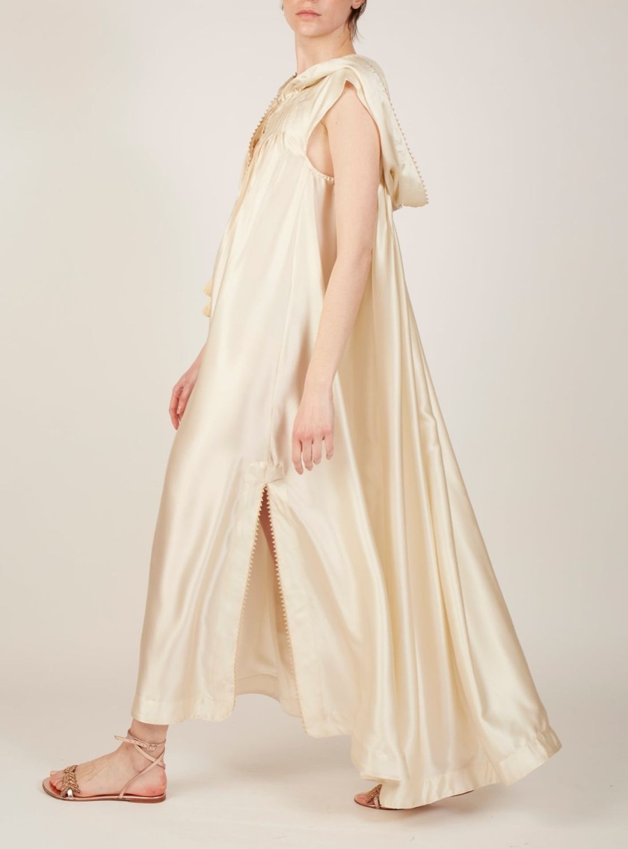 Dresses Thierry Colson | Eden Kaftan - Silk Ivory