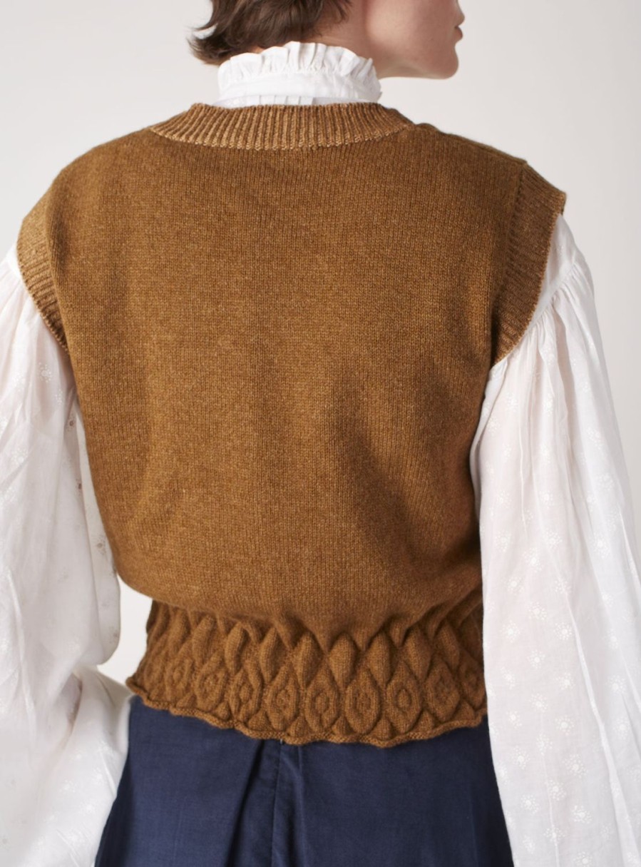 Tops Thierry Colson | Yanet Vest - Wb X Tc Hazelnut