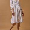 Dresses Thierry Colson | Antoinette Dress - Plumetis White