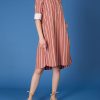 Dresses Thierry Colson | Angelica Striped Dress - Brown Brown Stripes