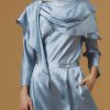 Tops Thierry Colson | Whitney Top - Silk - Silver Blue