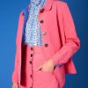 Tops Thierry Colson | Khan Jacket - The Gentle Gardener Bubblegum Lining Bluet