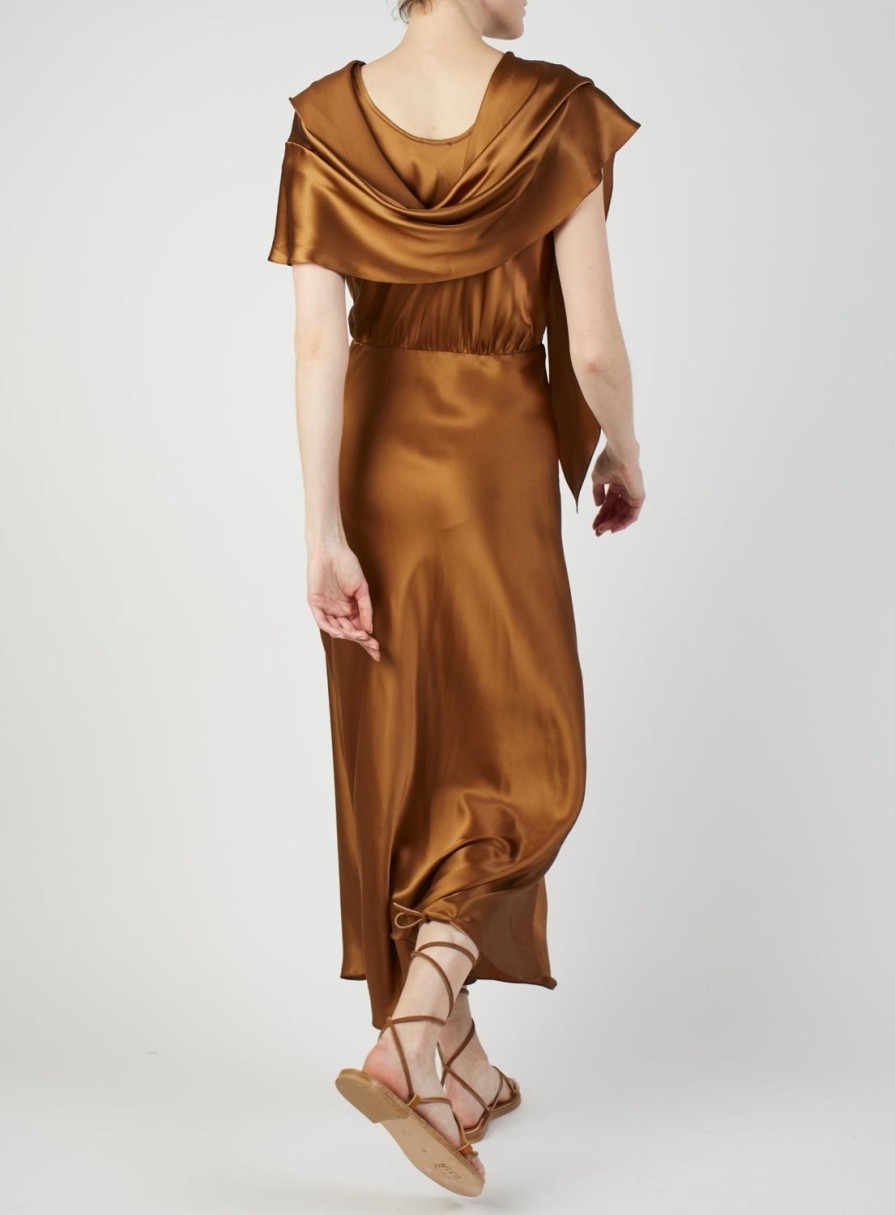 Dresses Thierry Colson | Whitney Dress - Silk Copper