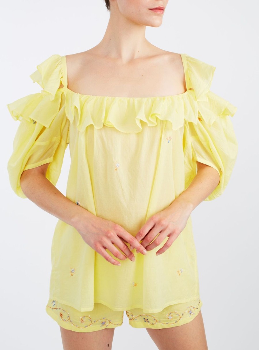 Tops Thierry Colson | Venus Boudoir - Blouse Sweet Lemon