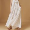 Dresses Thierry Colson | Zenobia Long Dress - Optical Pleats Off White